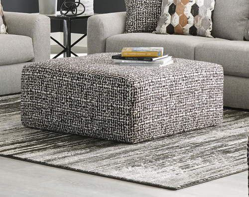 Hooten - Cocktail Ottoman - Hematite (328812-2079/48)