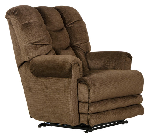 Malone - Power Lay Flat Recliner With Extended Ottoman - Truffle (642577-2008/45)