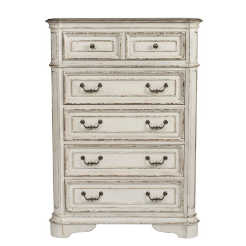 Magnolia Manor - 5 Drawer Chest - White (244-BR41)