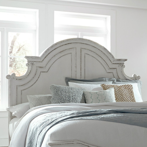 Magnolia Manor - King Panel Headboard - White (244-BR15)
