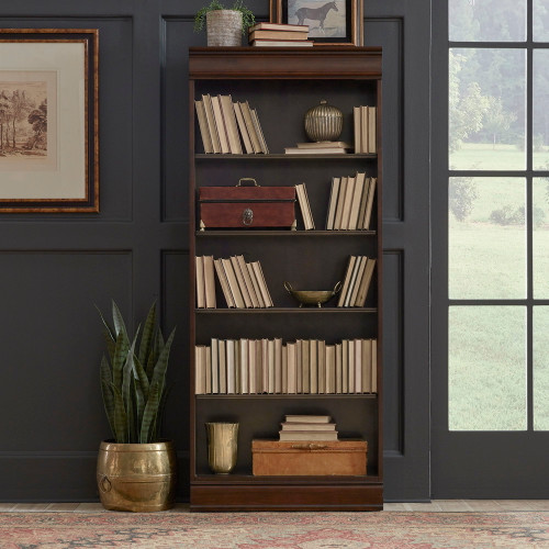Brayton Manor - Jr Executive Bookcase - Dark Brown (273-HO3072-RTA)