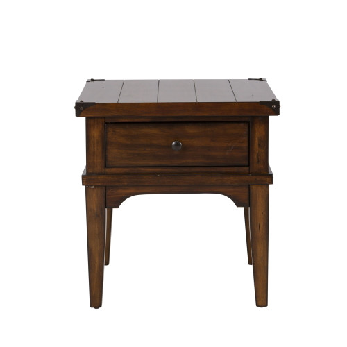 Aspen Skies - End Table - Dark Brown (316-OT1020)