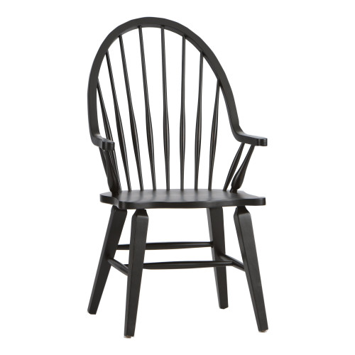 Hearthstone Ridge - Windsor Back Arm Chair - Black (482-C1000A)