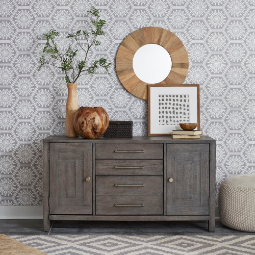 Modern Farmhouse - Credenza - Gray (406-HO120)