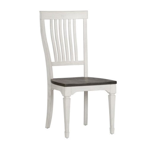 Allyson Park - Slat Back Side Chair - White (417-C1500S)