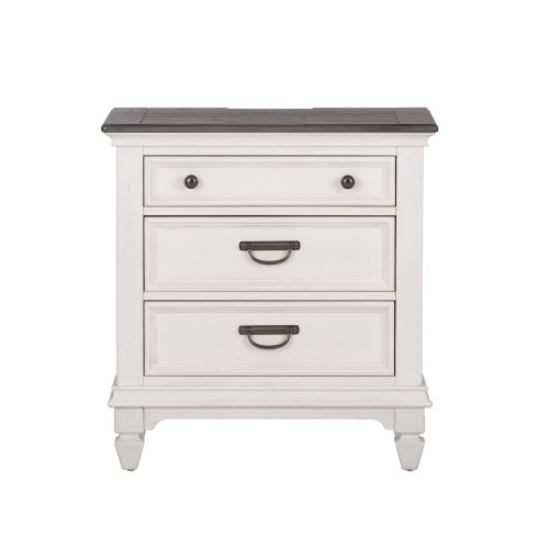 Allyson Park - Nightstand With Charging Station - White (417-BR61)