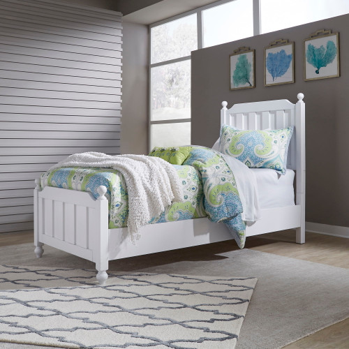 Cottage View - Full Panel Bed - White (523-YBR-FPB)