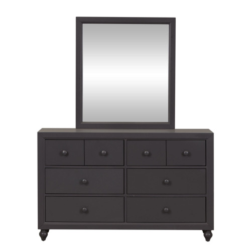 Cottage View - Dresser & Mirror - Dark Gray (423-YBR-DM)