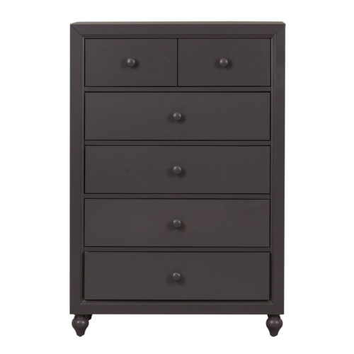 Cottage View - 5 Drawer Chest - Dark Gray (423-BR40)