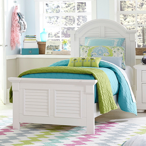 Summer House - Full Panel Bed - White (607-YBR-FPB)