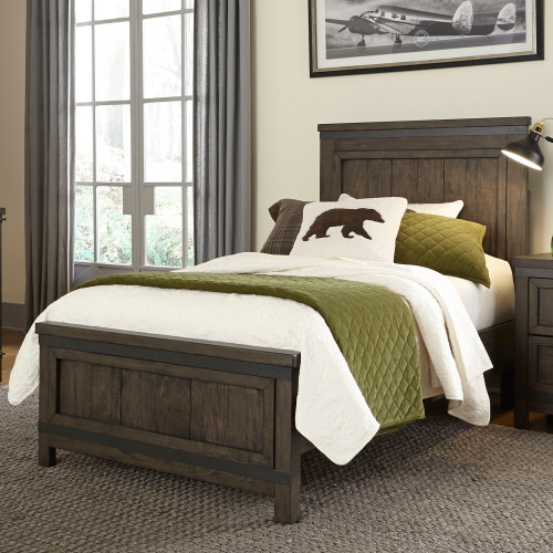 Thornwood Hills - Full Panel Bed - Dark Gray (759-YBR-FPB)