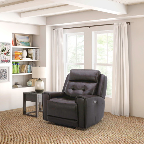 Carrington - Swivel Glider Recliner P3 - Dark Brown (7006DB-13P)