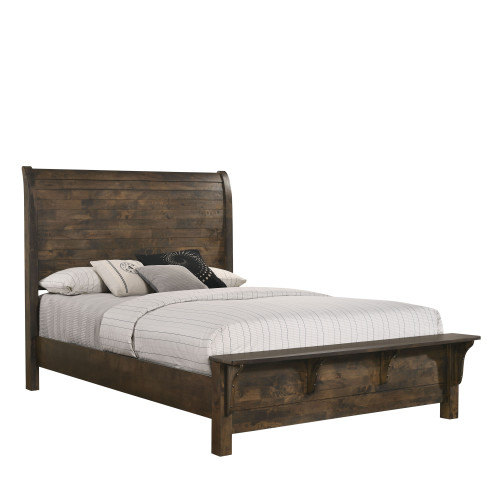 Blue Ridge - 6/6-6/0 King/California King Headboard - Rustic Gray (B1334-110)