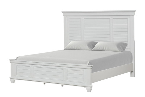 Jamestown - 5/0 Queen Footboard & Slats - White (B2118-320) Jamestown - 5/0 Queen Footboard & Slats - White (B2118-320)