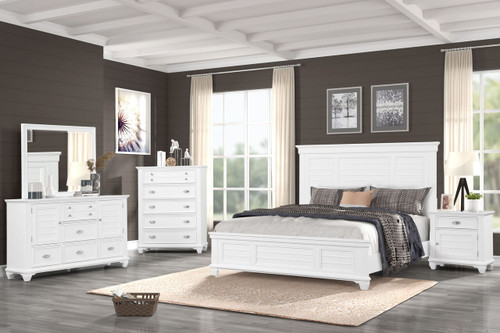 Jamestown - 5/0 - 6/6 Queen / Eastern King Storage Bed Rails - White (B2118-338)