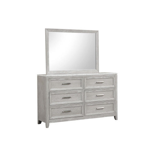 Fiona - Landscape Mirror - Mist Gray (B2442-060)