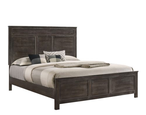 Andover - 3/3 Twin Headboard, Footboard & Slats - Nutmeg (B677B-515)