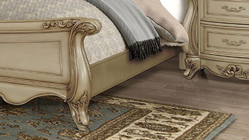 Monique - 5/0-6/6 Queen/King Panel Side Rails - Champagne (B992-330)