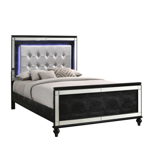 Valentino - 3/3 Twin Headboard - Black (BA9698B-510)