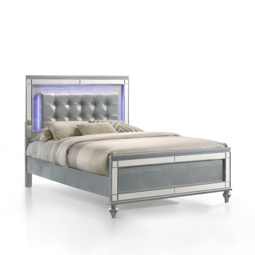 Valentino - 4/6 Full Headboard - Silver (BA9698S-410)