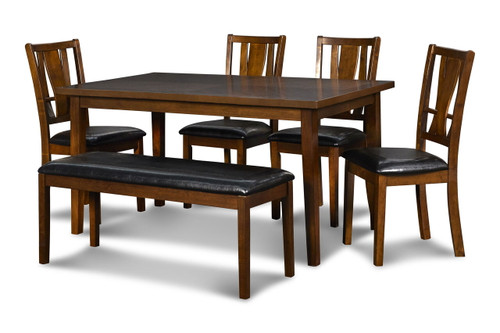 Dixon - 6 Piece Standard Dining Set - Dark Espresso (D1426-60S)