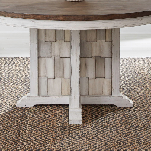 River Place - Round Pedestal Table Base - White (237-P5454)