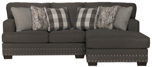 Crawford - 2 Piece Sofa Chaise With RSF Chaise With 6 Included Accent Pillows (5473/46/76-58)
