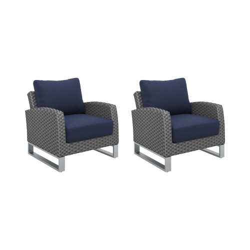Fiji - Club Chairs (Set of 2) - Blue (G801C-10S) Fiji - Club Chairs (Set of 2) - Blue (G801C-10S)