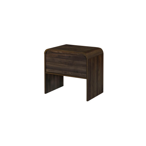Mara - One Drawer End Table / Bedside Table - Walnut (T3518W-20)
