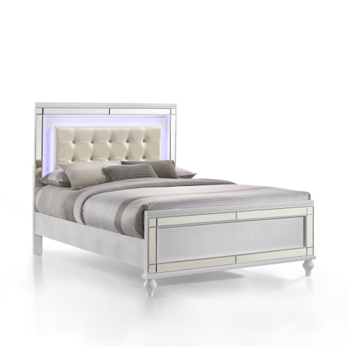 Valentino - 4/6 Full Bed - White (02-9698W-400)