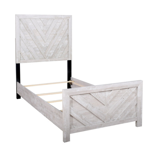 Biscayne - 4/6 - 3/3 Full / Twin Side Rails - Driftwood