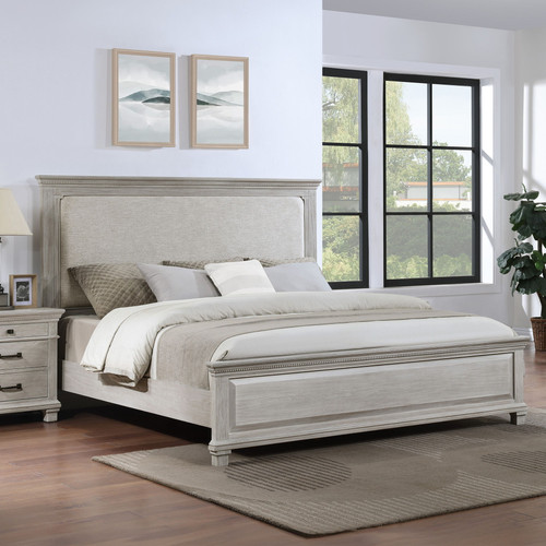 Silver Sands - 6/6 - 6/0 Eastern King / Western King Panel Headboard - Gray Silver Sands - 6/6 - 6/0 Eastern King / Western King Panel Headboard - Gray