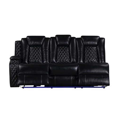 Orion II - Laf Sofa With Power Headrest & Footrest - Black Orion II - Laf Sofa With Power Headrest & Footrest - Black