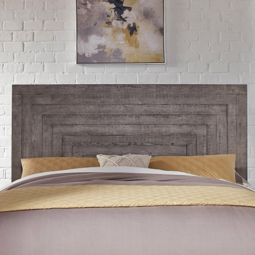 Modern Farmhouse - King Panel Headboard - Gray