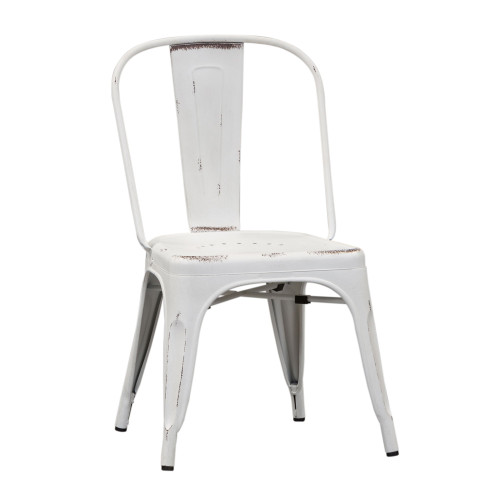 Vintage Series - Bow Back Side Chair - Antique White