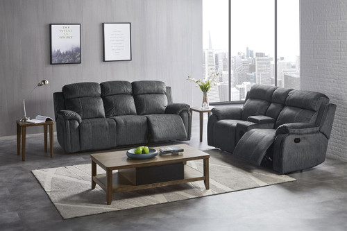 Tango - Manual Sofa & Console Loveseat - Shadow