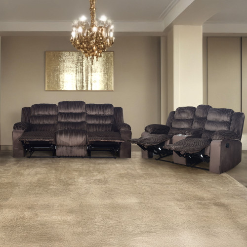 Willow - 2 Piece Sofa & Loveseat - Brown