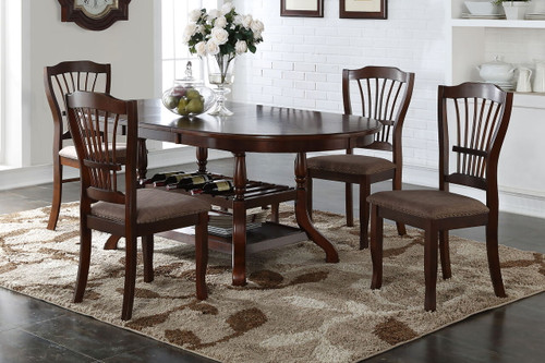Bixby - Dining Table & 4 Chairs - Light Brown