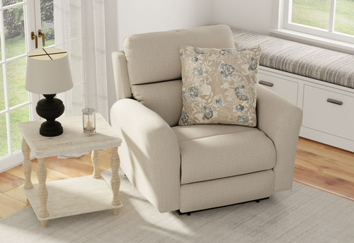 Chappy - Power Lay Flat Recliner - Linen