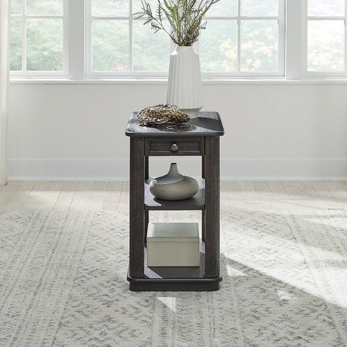 Wallace - Chair Side Table - Brown