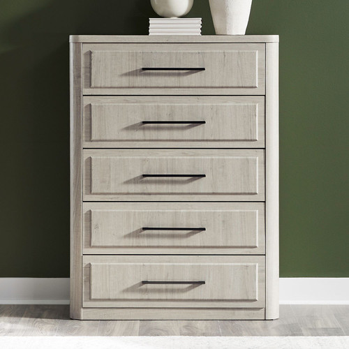 Modern Play - 5 Drawer Chest - White Modern Play - 5 Drawer Chest - White
