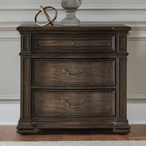 Provence Park - Bedside Chest With Charging Station - Brown Provence Park - Bedside Chest With Charging Station - Brown
