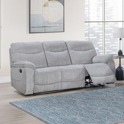 Chablis - Reclining Sofa - Mist Gray