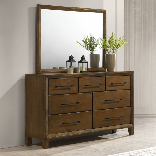 Ballard - Dresser & Mirror - Light Brown Ballard - Dresser & Mirror - Light Brown