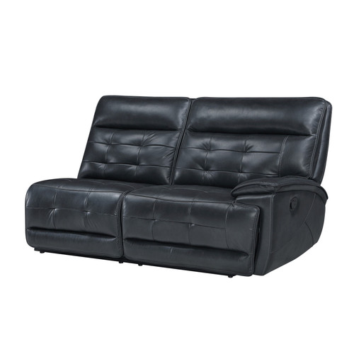 Warner - RAF Loveseat With 1 Recliner - Black