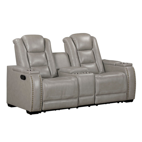 Breckenridge II - Console Loveseat With Dual Recliners - Light Gray Breckenridge II - Console Loveseat With Dual Recliners - Light Gray