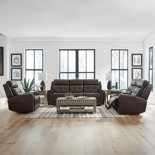 Carrington - Sofa With Loveseat & Recliner - Dark Brown