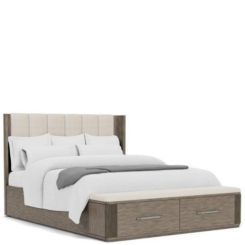 Sariel - King Upholstered Storage Bed - Light Brown Sariel - King Upholstered Storage Bed - Light Brown