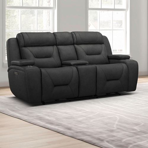 Chapman - Loveseat With Console P2 & ZG - Dark Gray
