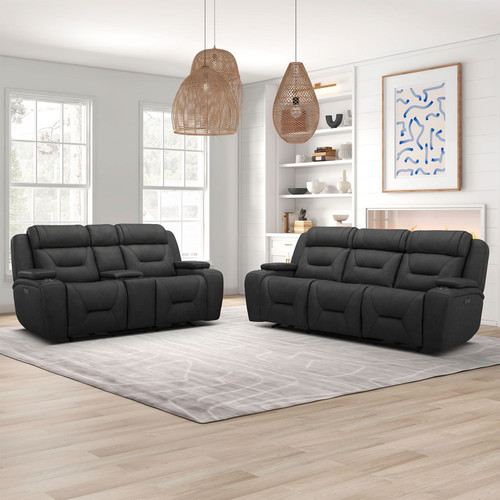 Chapman - Sofa & Loveseat - Dark Gray